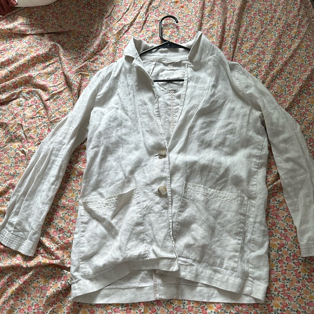 Madewell 100% linen blazer